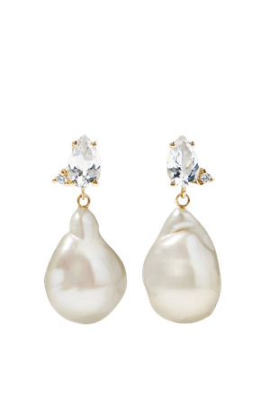 Gold 14-karat gold multi-stone earrings | Mizuki | NET-A-PORTER