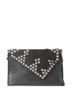 Black Tryne studded leather shoulder bag | Isabel Marant | NET-A-PORTER