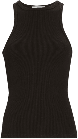 AGOLDE High Neck Rib Knit Tank Top | INTERMIX®