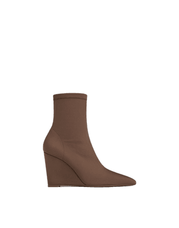 Fitted wedge ankle boots - Shoes - Woman | Bershka