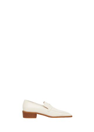 Leather pointed loafers - Women | Mango USA