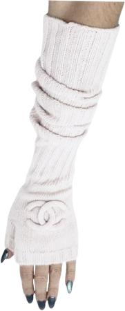 Chanel Pink Pale Cashmere Arm Warmers