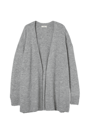 Knit Cardigan - Gray melange - Ladies | H&M US