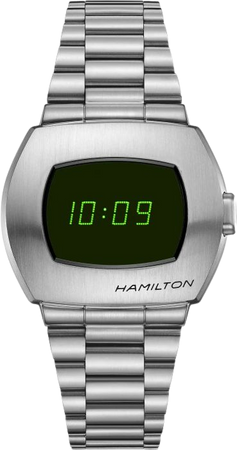 Hamilton American Classic PSR Digital Quartz Watch - Green/Steel