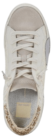 ZINA SNEAKERS IN OFF WHITE EMBOSSED LEATHER – Dolce Vita