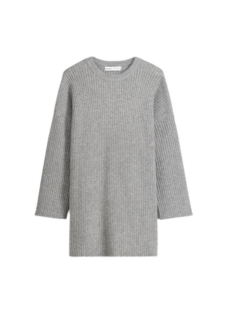Knit long sleeve mini dress - New - Women | Bershka
