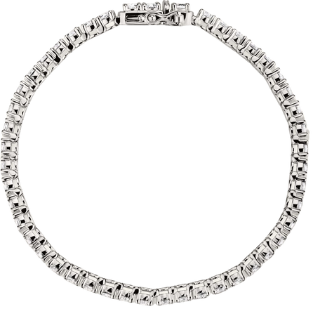 Lab Grown Sapphire Tennis Bracelet Silver | Mejuri