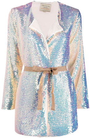ALESSIA SANTI iridescent sequin-embellished jacket - FARFETCH