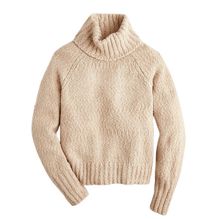 J.Crew: Chunky Alpaca Turtleneck Sweater oat