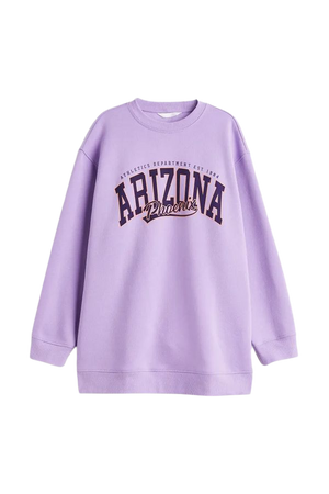 Oversized Sweatshirt - Light purple/Arizona - Ladies | H&M US