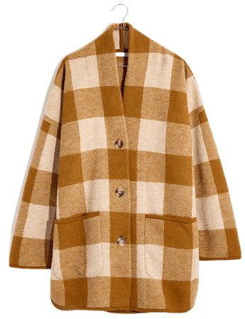 Buffalo Check Sweater Coat