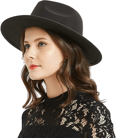 Women or Men Woolen Felt Fedora Vintage Short Brim Crushable Jazz Hat at Amazon Women’s Clothing store