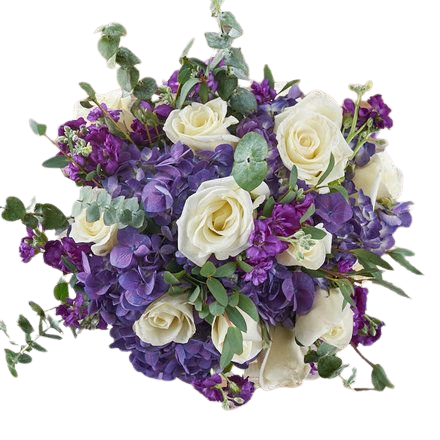 purple and white garden boquet - Google Search