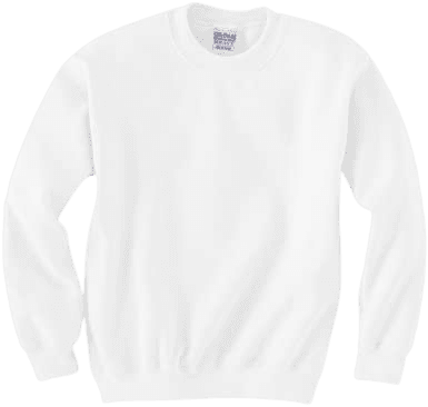 plain white crew neck sweatshirt