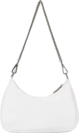 white nylon Steve Madden bag
