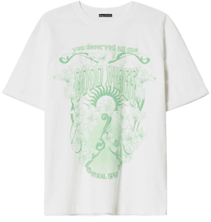 Short sleeve T-shirt with print - T-shirts - Woman | Bershka