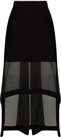 Alexander McQueen юбка миди асимметричного кроя со вставками - купить в интернет магазине в Москве | Цены, Фото.