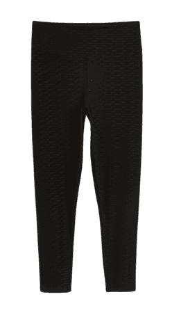 Black RI Active textured leggings | River Island