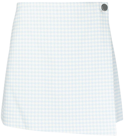 Alice + Olivia houndstooth-pattern Wrap Mini Skirt - Farfetch