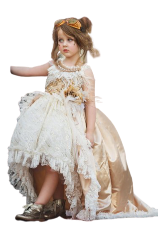 Couture Royal Satin Gown - Girls Toddler Clothing