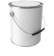 white paint bucket