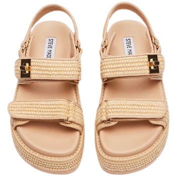 BIGMONA Natural Raffia Platform Sandal | Women's Sandals – Steve Madden