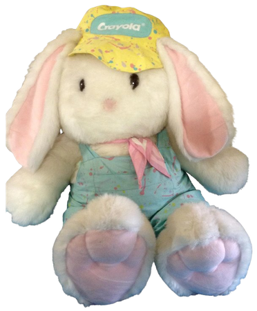 Easter Hallmark Crayola Crayon Bunny 1989 - 1990 Limited Edition Huge : Gumgumfuninthesun | Ruby Lane