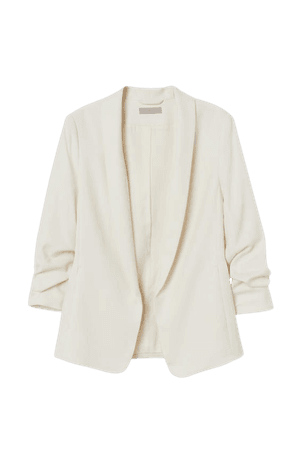 Shawl-collar Jacket - Cream - Ladies | H&M US