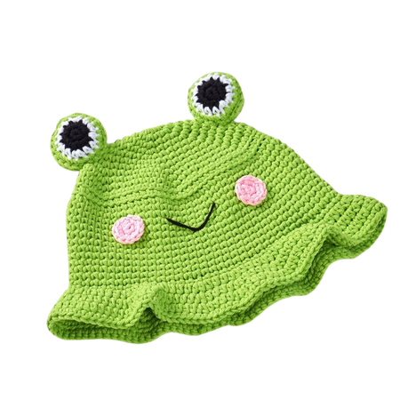 Cute Frog Bucket Hat Crochet Handmade Hat Froggy - Etsy New Zealand