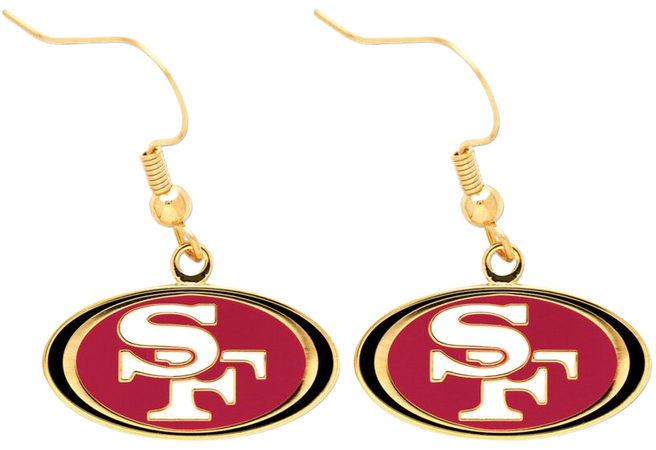 San Francisco 49ers Logo Wire Earrings