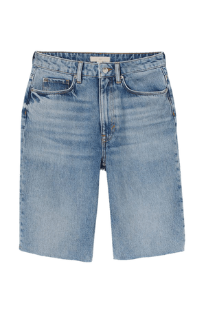 Slim Denim Shorts - Light denim blue - Ladies | H&M US