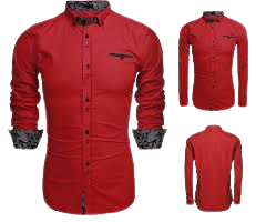 formal red button up shirt mens - Google Search