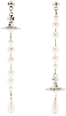 Vivienne Westwood Broken Pearl Drop Earrings