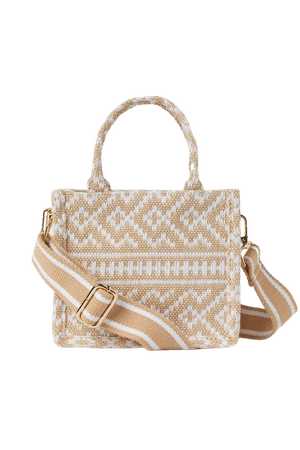 Small handbag/Shoulder bag - Beige/white patterned - Ladies | H&M US
