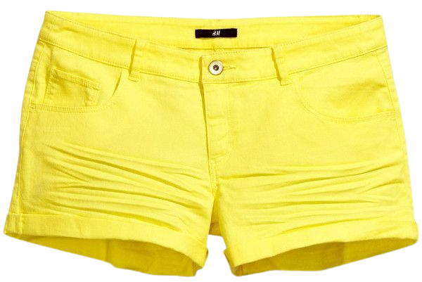 bright yellow shorts