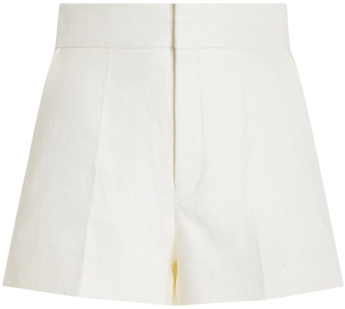 Linen Drill Shorts By Chloé | Moda Operandi