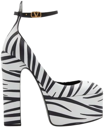 Zebra print heels