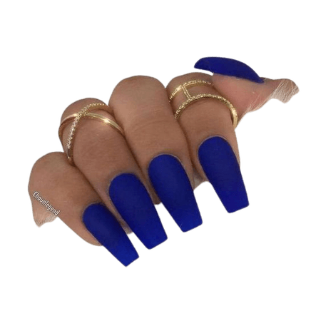 royal blue acrylic nails