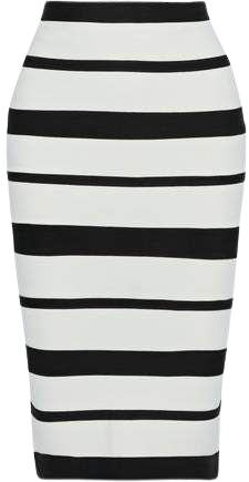 Striped Bandage Pencil Skirt
