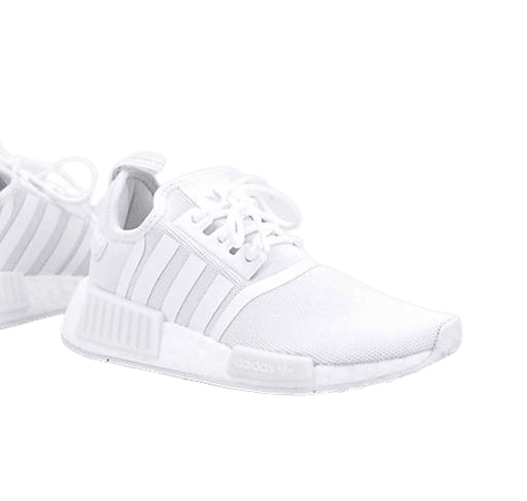adidas Originals NMD_R1 Primeblue sneakers in triple white | ASOS