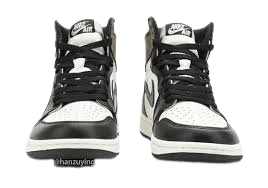 black and white jordans front view - Google Search