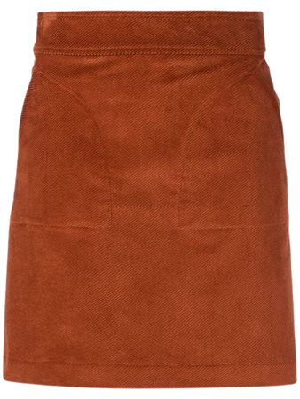 A.P.C. suede mini skirt