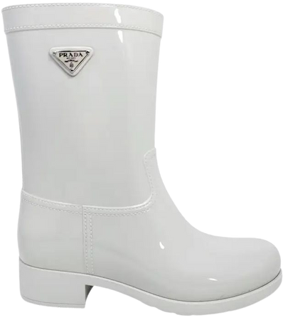 Prada Women's Sport Rubber Talco White Rain Boots Size US 8, EU 38 For Sale at 1stDibs | prada rain boots, prada rainboots, womens white rain boots