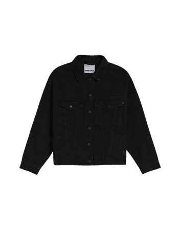 Oversized denim jacket - Outerwear - Woman | Bershka