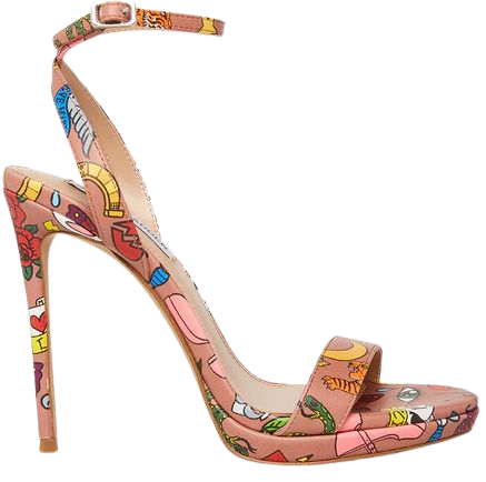 WAFER Tan Multi Strappy Heels | Women's Platform Sandals – Steve Madden