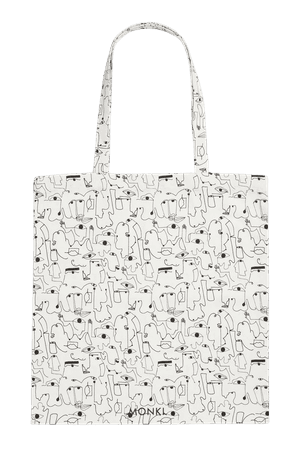 Tote bag - Line art print - Bags - Monki WW
