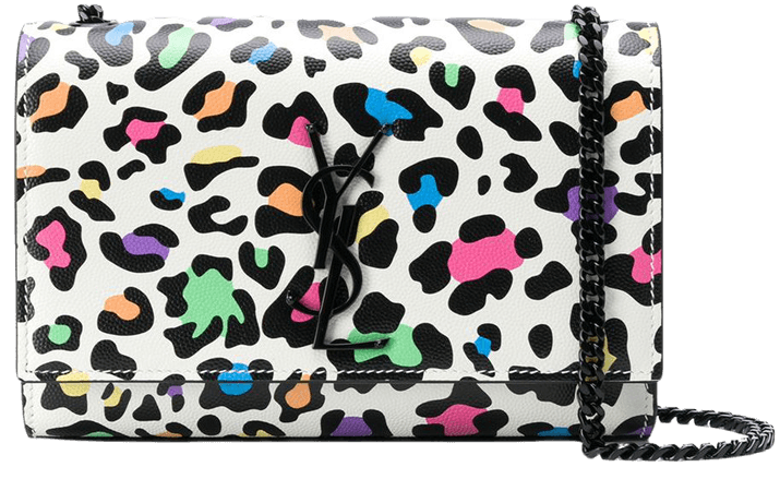 Saint Laurent Small Kate leopard-print Shoulder Bag