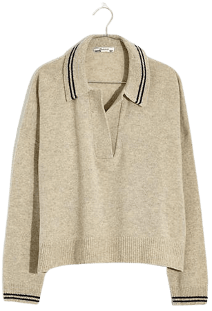 Tipped Davie Polo Sweater