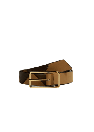Rectangular buckle belt - Women | Mango USA