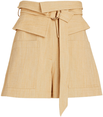 Alexis Thatcher Belted Denim Shorts | INTERMIX®